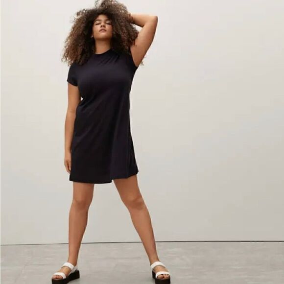 NWOT Everlane The Weekend Swing Dress in Black Size S - Picture 1 of 9